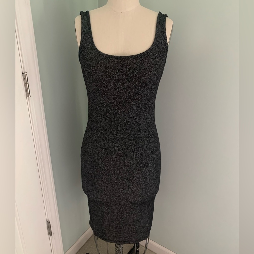 Zara bodycon shimmer midi dress. Size medium